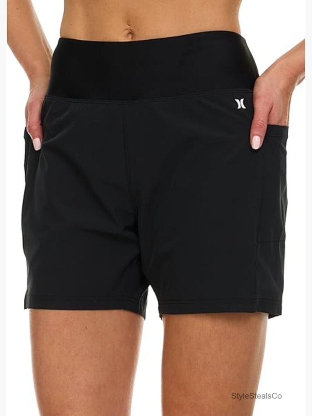 High Waisted Swim Shorts 5" 7" Board Shorts with Pockets and Liner UPF 50+ - Picture 1 of 7